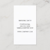 Chic Imitats Leather | FÜHRUNGSKRAFT Visitenkarte (Rückseite)