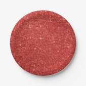 Chic Imitats Red Glitzer Paper Teller (Vorderseite)