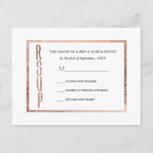 Chic Imitats Rose Gold UAWG Postkarten