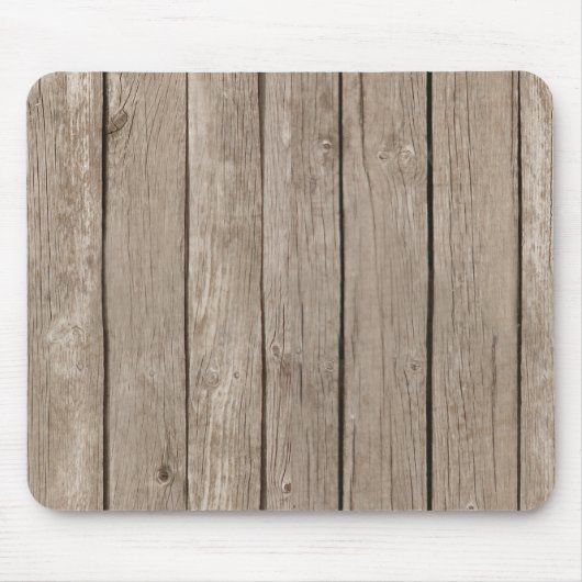 Chic Imitats Rustikales Holz Mousepad (Vorne)