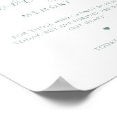Chic in liebevoller Erinnerung, Mit Monogramm blas Poster (Ecke)