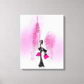 Chic in New York City Stretched Canvas Print Leinwanddruck (Vorderseite)