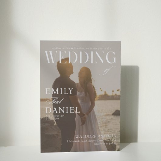 Chic In Style Foto Magazine Wedding Einladung