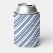 Chic Indigo Blau, weiß kitzeln Streifen können küh Dosenkühler (Kanne Rückseite)