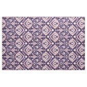 Chic Indigoblau und rosa Katzenmuster Stoff (Yard (91,4 cm))