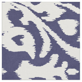 Chic Indigoblau-weiß-kat-Stammmuster Stoff