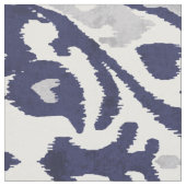 Chic Indigoblau-weiße Kat-Stammesmuster Stoff (Nahaufnahme)