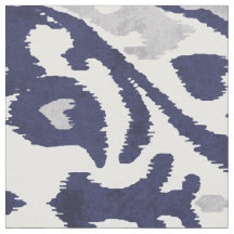 Chic Indigoblau-weiße Kat-Stammesmuster