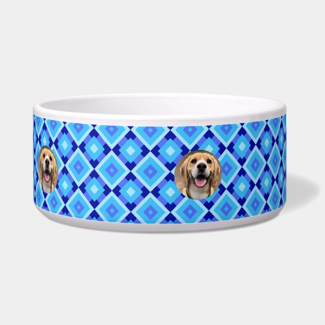 Chic Individuelle Name Dog Mum Mit Monogramm Hunde Napf (Rechts)