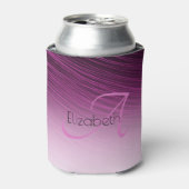 Chic Individuelle Name Monogram Lila Ombre Streaks Dosenkühler (Kanne Vorderseite)