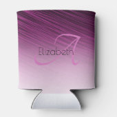 Chic Individuelle Name Monogram Lila Ombre Streaks Dosenkühler (Rückseite)
