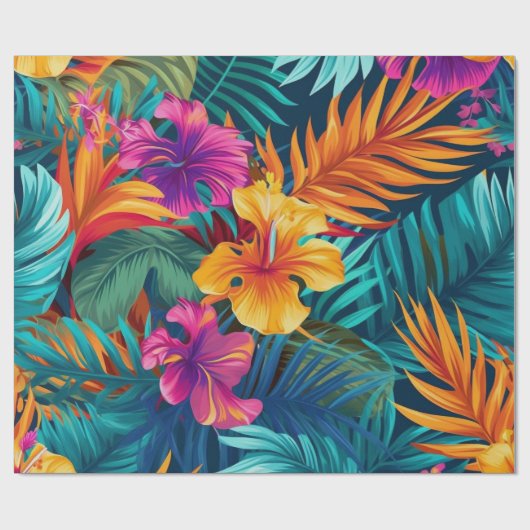 Chic Initial Festive Luxury Geburtstag Geschenkpapier (Flach)