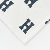 Chic Initial Monogram Personalized Blanket  Fleecedecke (Ecke)
