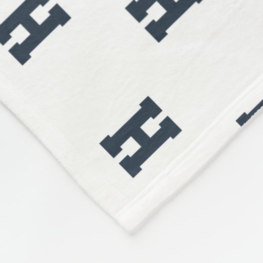Chic Initial Monogram Personalized Blanket  Fleecedecke (Ecke)