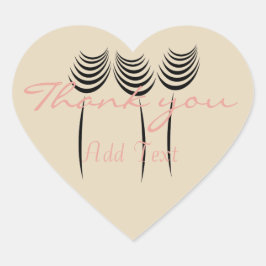 Chic Ink Art Danke Sticker