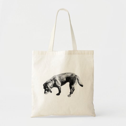 Chic Ink Labrador Retriever Sniffing Tasche (Vorne)