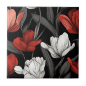 Chic Innenausstattung Tulpen Keramikfliesen Fliese (Vorderseite)