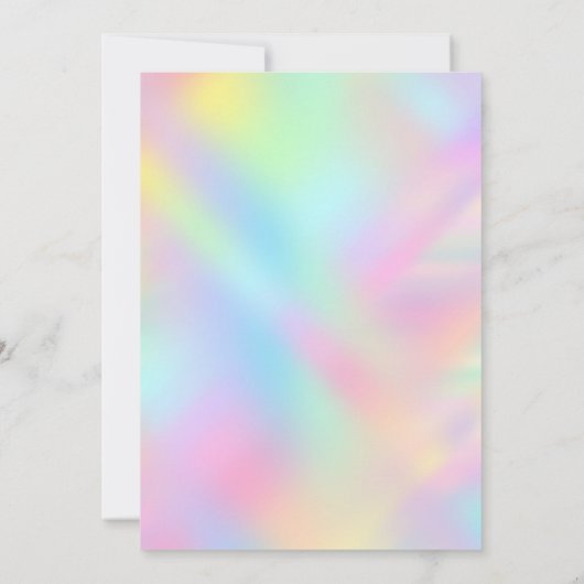 Chic iridescent Einhorn Glitzer Weihnachten neues (Rückseite)