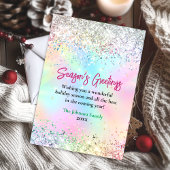 Chic iridescent Einhorn Glitzer Weihnachten neues