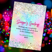 Chic iridescent Einhorn Glitzer Weihnachten neues