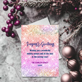 Chic iridescent ombre Glitzer Weihnachten neues Ja