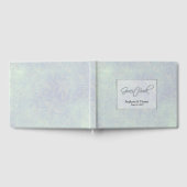 Chic Iridescent Pearl Wedding Guest Book Gästebuch (Voll)