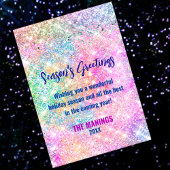 Chic iridescent rosa Glitzer Weihnachten neues Jah