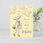 Chic ist sie ungefähr Pop-zur neutralen Einladung (Stehend Vorderseite)