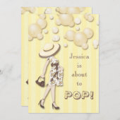 Chic ist sie ungefähr Pop-zur neutralen Einladung (Vorne/Hinten)