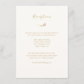 Chic Ivory | Empfang-Umschließungskarte für die Bl Begleitkarte (Vorderseite)