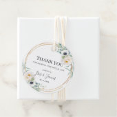 Chic Ivory Floral Peony Greenerity Wedding Vielen Geschenkanhänger (Beispiel)