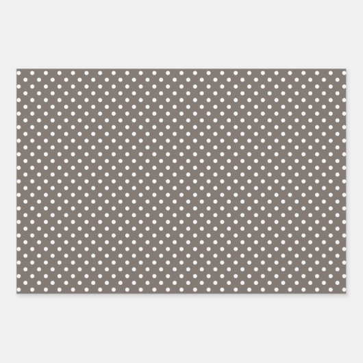 Chic Ivory Silver Gold Baubles Ziermuster Geschenkpapier Set (Vorderseite 3)