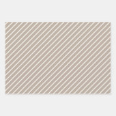 Chic Ivory Silver Gold Baubles Ziermuster Geschenkpapier Set (Vorderseite 2)