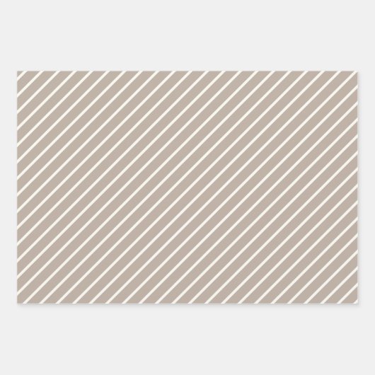 Chic Ivory Silver Gold Baubles Ziermuster Geschenkpapier Set (Vorderseite 2)