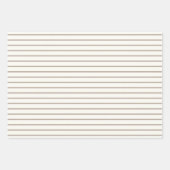 Chic Ivory Silver Gold Baubles Ziermuster Geschenkpapier Set (Vorderseite)