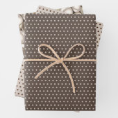 Chic Ivory Silver Gold Baubles Ziermuster Geschenkpapier Set (Beispiel)