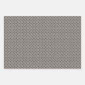 Chic Ivory Silver Gold Baubles Ziermuster Geschenkpapier Set (Vorderseite 2)