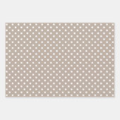 Chic Ivory Silver Gold Baubles Ziermuster Geschenkpapier Set (Vorderseite)