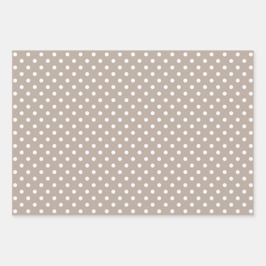 Chic Ivory Silver Gold Baubles Ziermuster Geschenkpapier Set (Vorderseite)