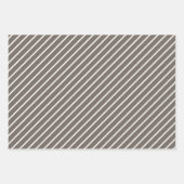 Chic Ivory Silver Gold Baubles Ziermuster Geschenkpapier Set (Vorderseite 2)