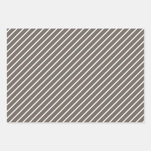 Chic Ivory Silver Gold Baubles Ziermuster Geschenkpapier Set (Vorderseite 2)