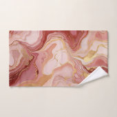 Chic Ivory, Terracotta und Gold marbleized Badhandtuch Set (Handtuch)