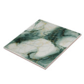 Chic Jade & Ivory Marbled Tile Fliese (Seite)