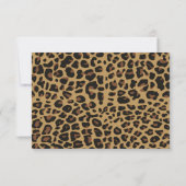 Chic Jaguar Print All Purpose RSVP Card (Rückseite)