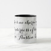 Chic Jane Austen Emma Buchangebot Black Gray Marbl Tasse (Zentrum)