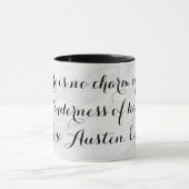 Chic Jane Austen Emma Buchangebot Black Gray Marbl Tasse (Zentrum)