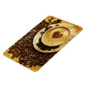 Chic Java cappuccino Kaffeebohnen Kaffee Lover Magnet (Linke Seite)