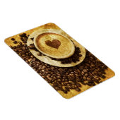 Chic Java cappuccino Kaffeebohnen Kaffee Lover Magnet (Rechte Seite)
