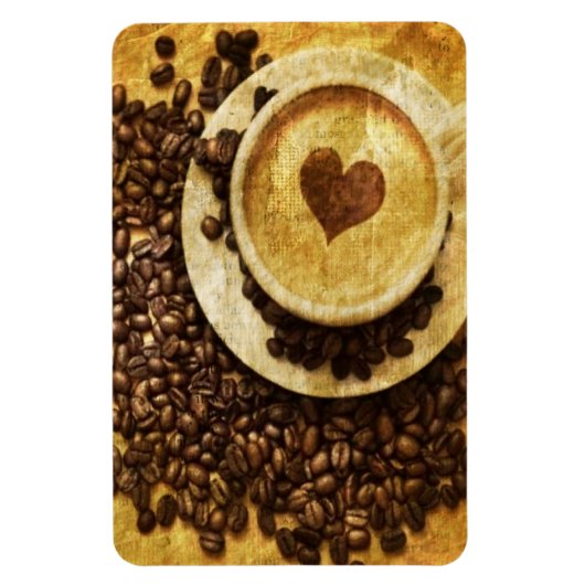 Chic Java cappuccino Kaffeebohnen Kaffee Lover Magnet (Vertikal)