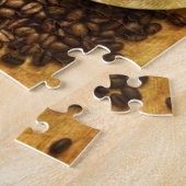 Chic Java cappuccino Kaffeebohnen Kaffee Lover Puzzle (Seite)
